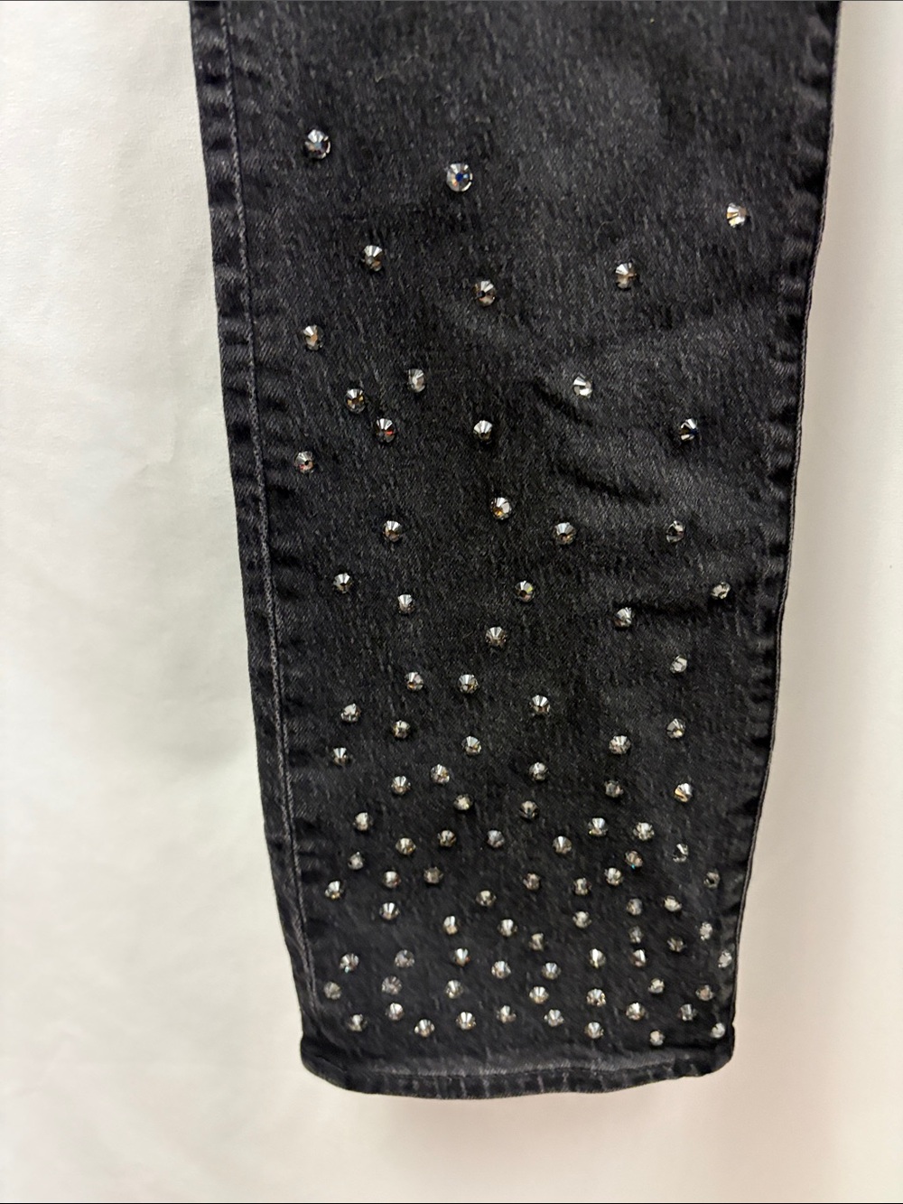 Madewell 90's Straight Leg Jeans Womens 23 Black Fitted High Rise NWT Sequin - Picture 5 of 9